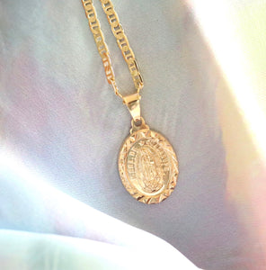 Gold Virgin Necklace