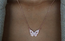 Load image into Gallery viewer, Butterfly Diamond Necklace
