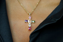 Load image into Gallery viewer, Color Pop Cross Necklace